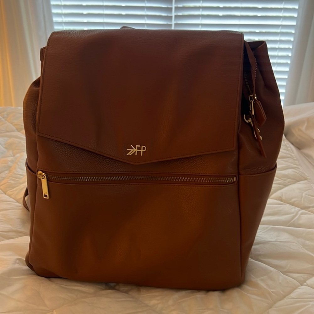 Like new Freshly Picked Diaper bag - LARGE ONE - gorgeous brown/camel color
